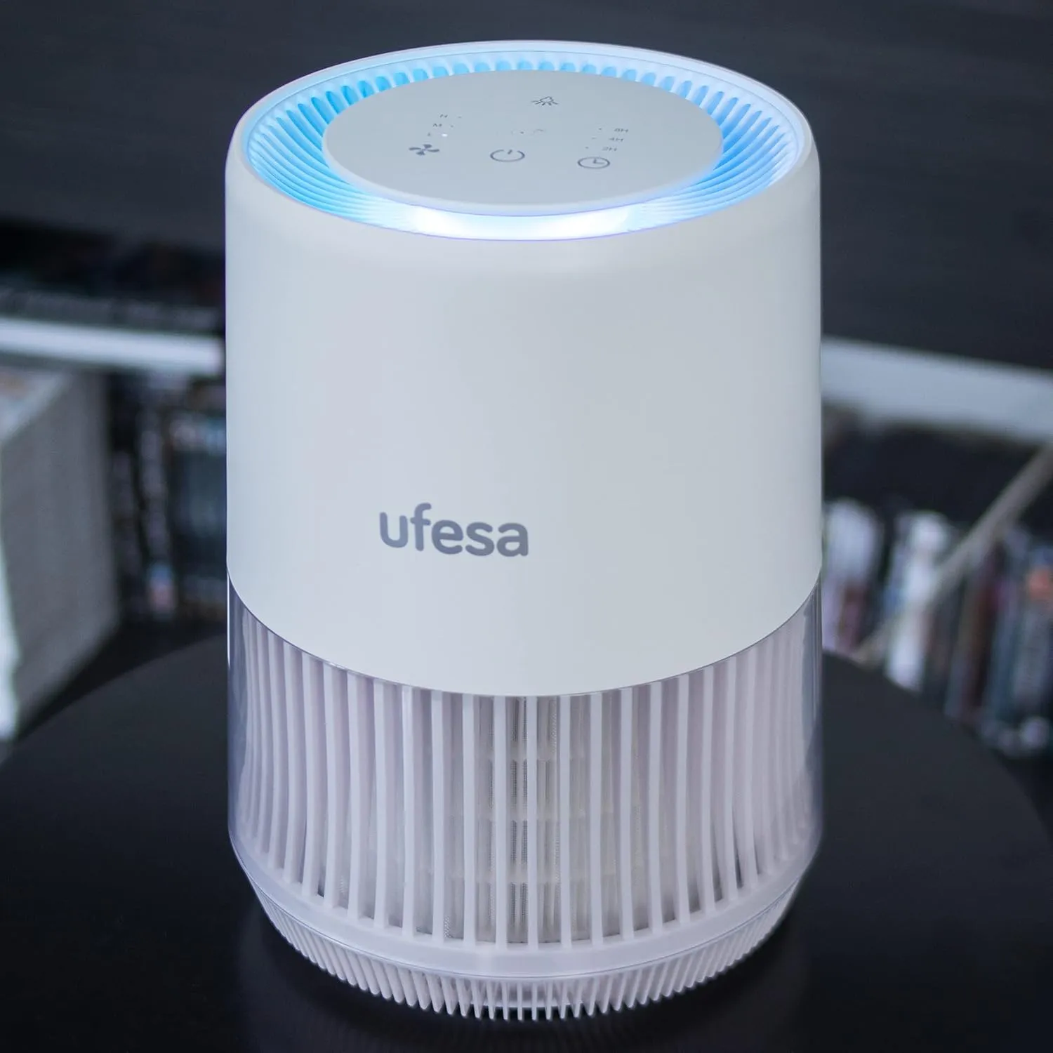 Ufesa Fresh Air PF5500 Purificador de Aire con Sistema de Filtrado de 4 Capas: Pre Filtro + Carbono Activo + HEPA 13 + Ionizado,
